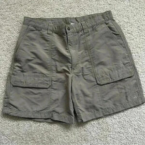 The North Face Men’s 7” Shorts  Beige Nylon Size 36 Outdoor Active Cargo